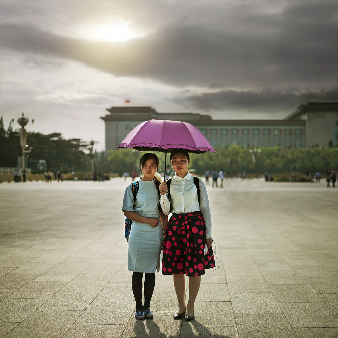 İki Genç Kız Two Young Girls, Pekin Beijing, Çin China, 2015