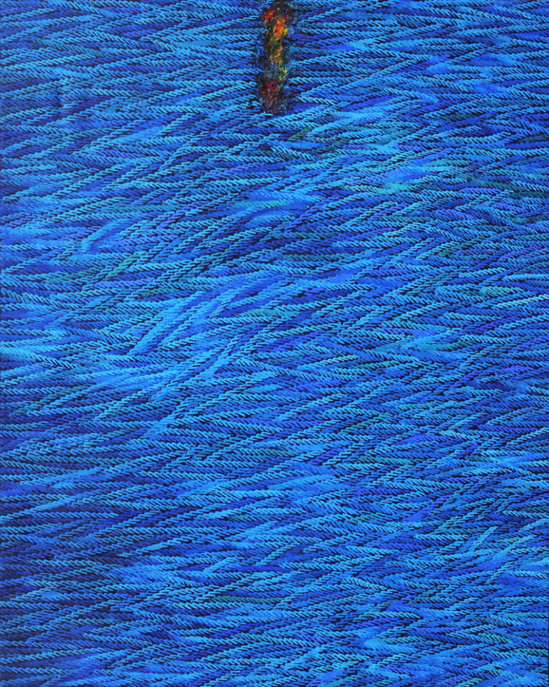 Ahmet Yeşil, İmgeler 1 (2023), 200x160 cm, Tuval üzerine yağlı boya