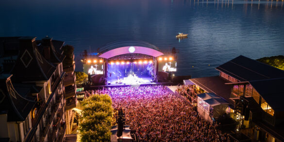 58. Montrö Caz Festivali Göl Sahnesi genel atmosferi.