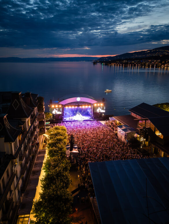 58. Montrö Caz Festivali Göl Sahnesi genel atmosferi.